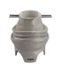 FORME EN ALUMINIUM POUR CHAPEAU STYLE MELON - 2 PIÈCES