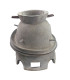 FORME EN ALUMINIUM POUR CHAPEAU À CALOTTE RONDE ASYMÉTRIQUE - 2 PIÈCES