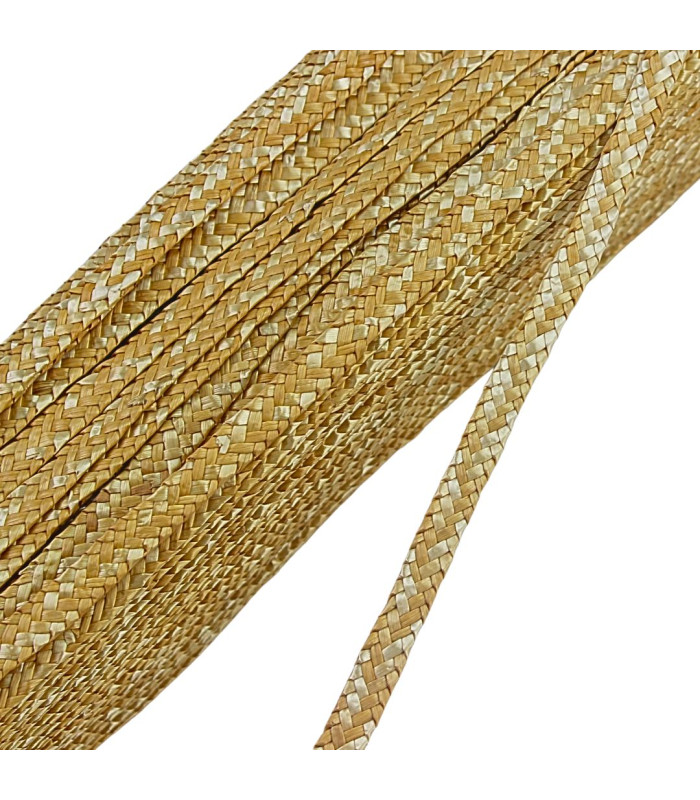 ÉCHEVEAU DE 90 MÈTRES DE PAILLE NATURELLE TRESSÉE - 9MM