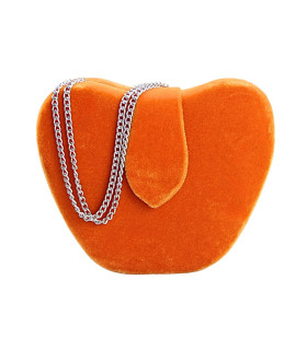 SAC EN VELOURS ORANGE