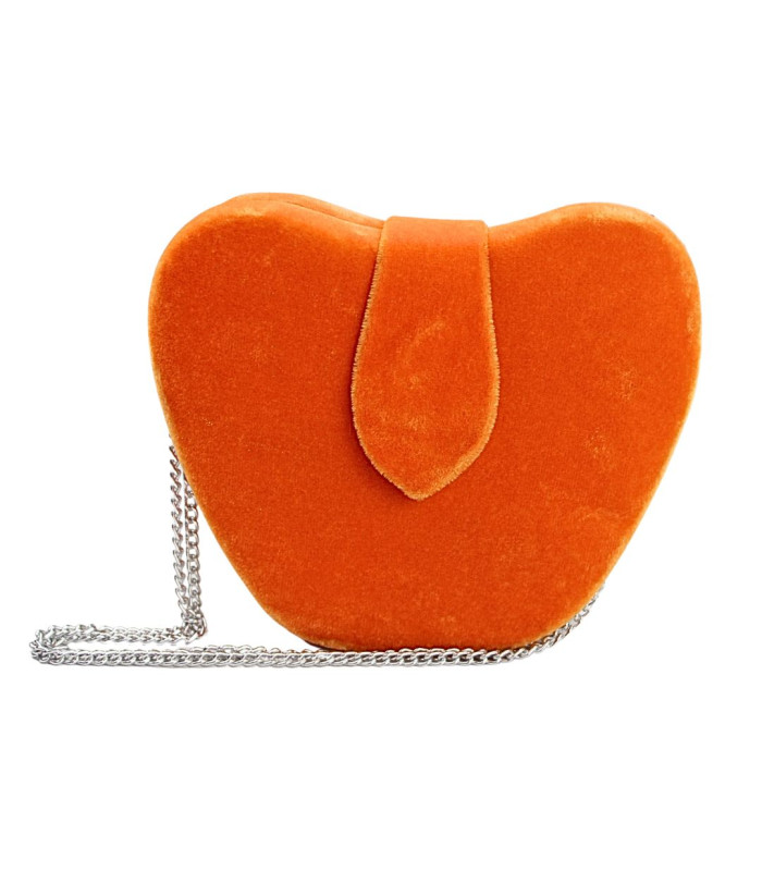 SAC EN VELOURS ORANGE