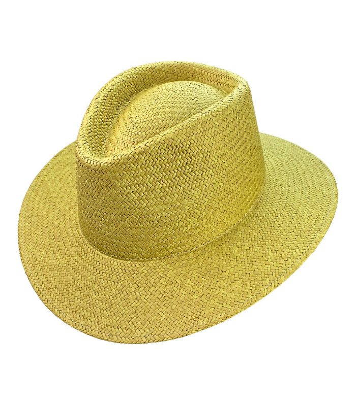 CHAPEAU EN FIBRES VÉGÉTALES POUR HOMME