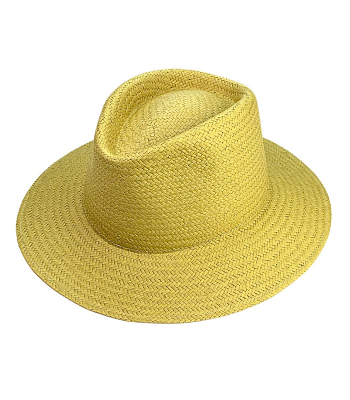 CHAPEAU EN FIBRES VÉGÉTALES POUR HOMME