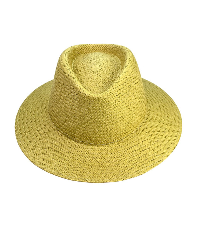 CHAPEAU EN FIBRES VÉGÉTALES POUR HOMME