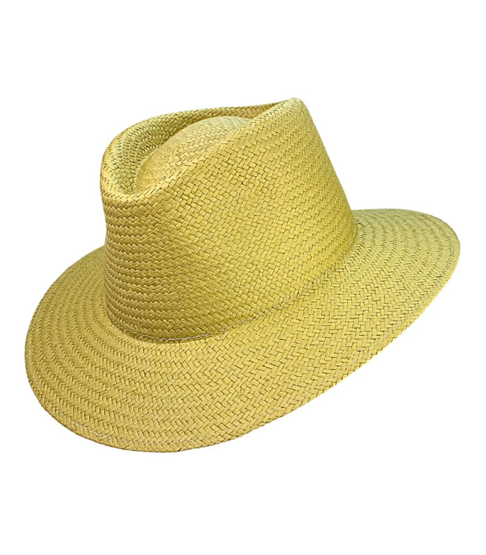 CHAPEAU EN FIBRES VÉGÉTALES POUR HOMME