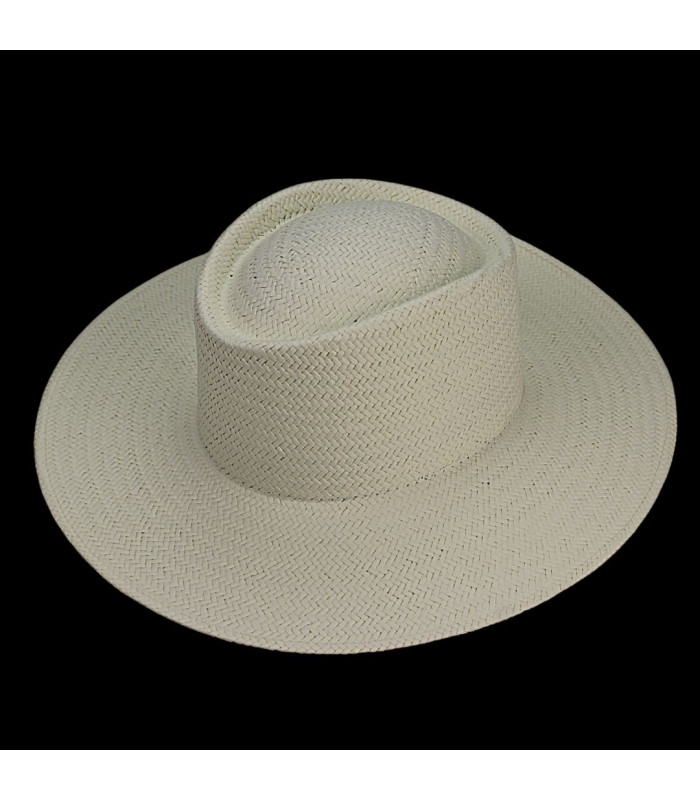 CHAPEAU EN FIBRES VÉGÉTALES POUR HOMME