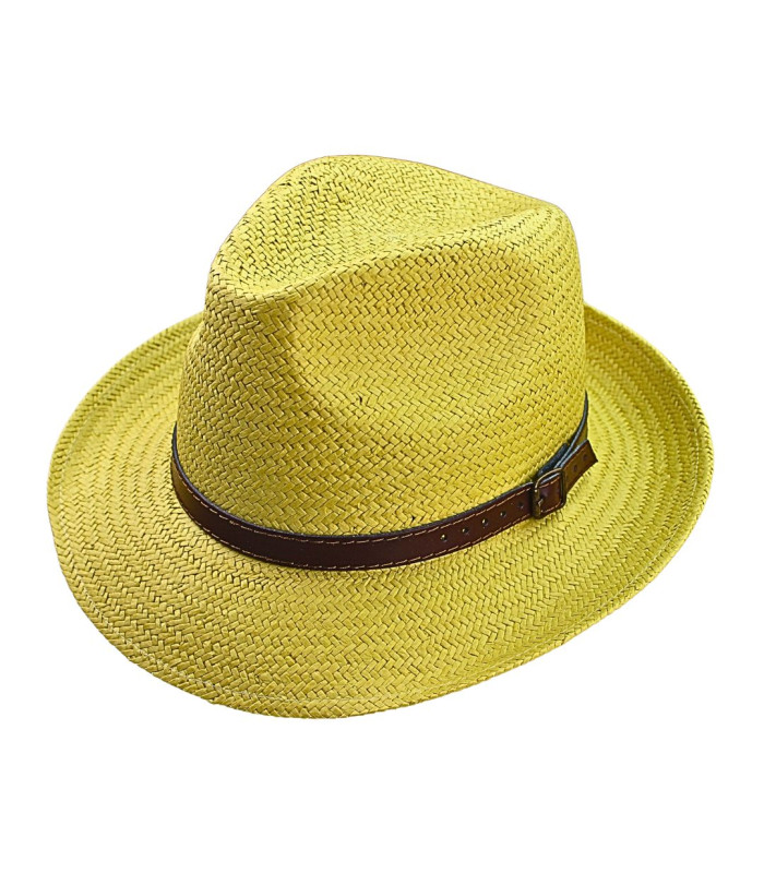 CHAPEAU TRILBY EN FIBRES VÉGÉTALES POUR HOMME