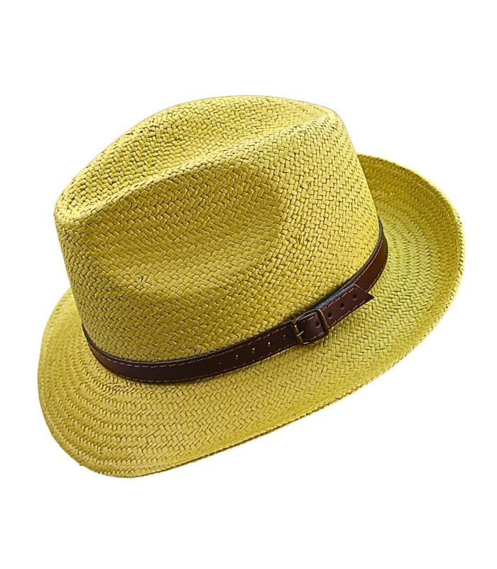 CHAPEAU TRILBY EN FIBRES VÉGÉTALES POUR HOMME