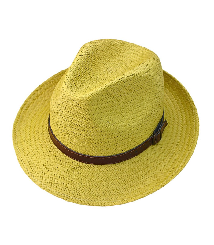 CHAPEAU TRILBY EN FIBRES VÉGÉTALES POUR HOMME