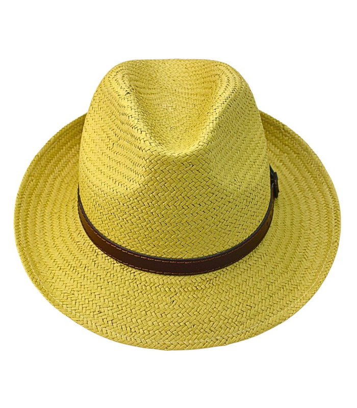 CHAPEAU TRILBY EN FIBRES VÉGÉTALES POUR HOMME