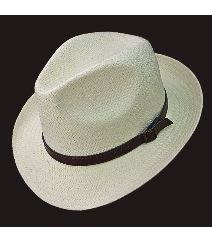 CHAPEAU TRILBY EN FIBRES VÉGÉTALES POUR HOMME