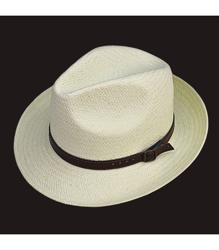 CHAPEAU TRILBY EN FIBRES VÉGÉTALES POUR HOMME