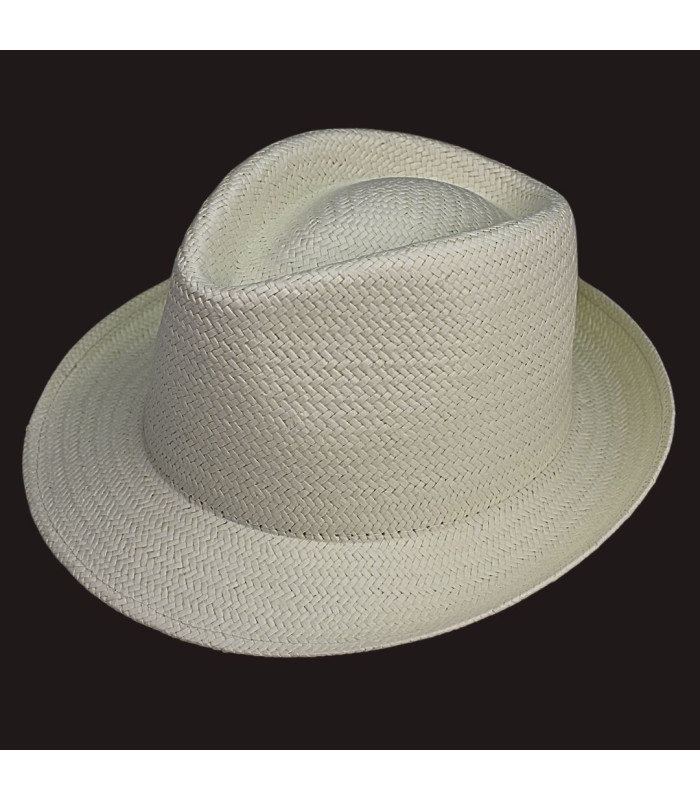 CHAPEAU EN FIBRES VÉGÉTALES POUR HOMME