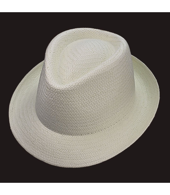 CHAPEAU EN FIBRES VÉGÉTALES POUR HOMME