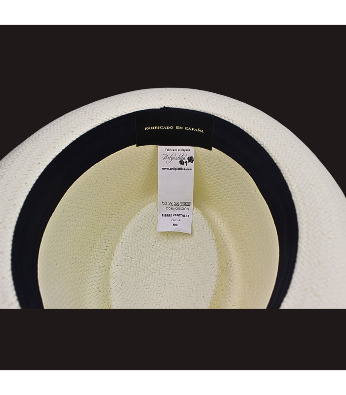 CHAPEAU EN FIBRES VÉGÉTALES POUR HOMME