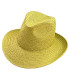 CHAPEAU ASYMÉTRIQUE AJUSTABLE EN FIBRES VÉGÉTALES POUR FEMME