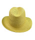 CHAPEAU ASYMÉTRIQUE AJUSTABLE EN FIBRES VÉGÉTALES POUR FEMME