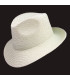 CHAPEAU ASYMÉTRIQUE AJUSTABLE EN FIBRES VÉGÉTALES POUR FEMME
