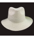 CHAPEAU ASYMÉTRIQUE AJUSTABLE EN FIBRES VÉGÉTALES POUR FEMME