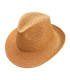 CHAPEAU ASYMÉTRIQUE AJUSTABLE EN FIBRES VÉGÉTALES POUR FEMME