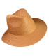 CHAPEAU ASYMÉTRIQUE AJUSTABLE EN FIBRES VÉGÉTALES POUR FEMME