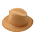 CHAPEAU ASYMÉTRIQUE AJUSTABLE EN FIBRES VÉGÉTALES POUR FEMME