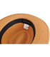 CHAPEAU ASYMÉTRIQUE AJUSTABLE EN FIBRES VÉGÉTALES POUR FEMME