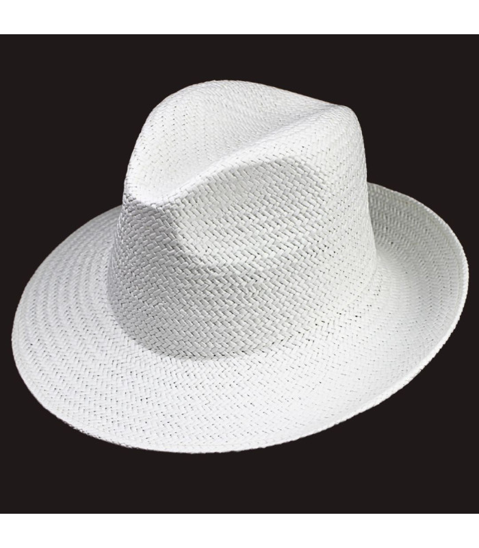CHAPEAU ASYMÉTRIQUE AJUSTABLE EN FIBRES VÉGÉTALES POUR FEMME