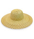 CHAPEAU DE PAILLE NATURELLE TRESSÉE POUR FEMME – AJUSTABLE