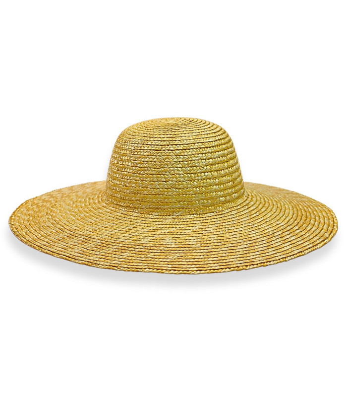 CHAPEAU DE PAILLE NATURELLE TRESSÉE POUR FEMME – AJUSTABLE