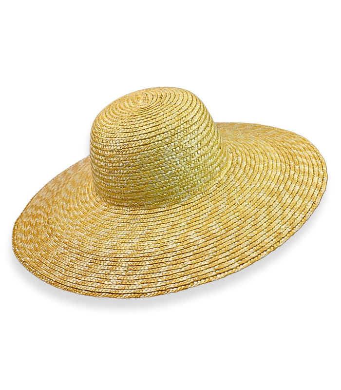 CHAPEAU DE PAILLE NATURELLE TRESSÉE POUR FEMME – AJUSTABLE