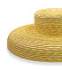 CHAPEAU DE PAILLE NATURELLE TRESSÉE POUR FEMME – AJUSTABLE