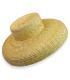 CHAPEAU DE PAILLE NATURELLE TRESSÉE POUR FEMME – AJUSTABLE