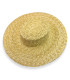 CHAPEAU DE PAILLE NATURELLE TRESSÉE POUR FEMME – TAILLE UNIQUE AJUSTABLE