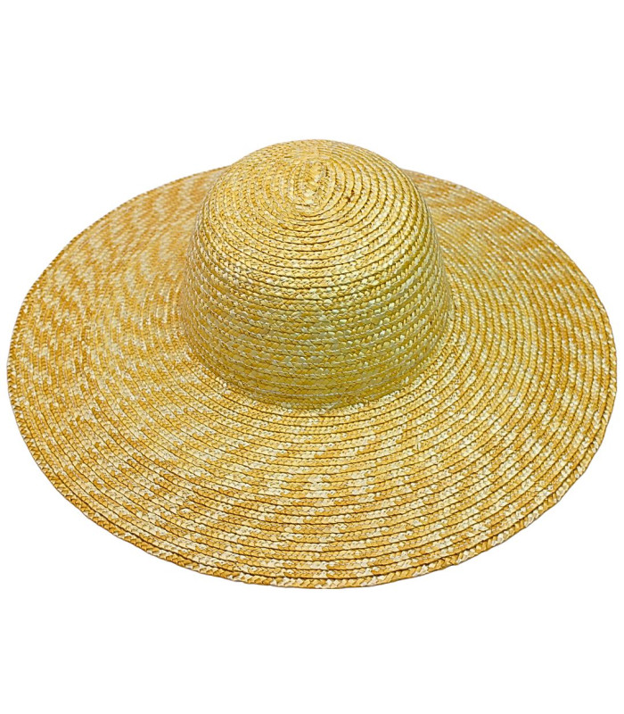 CHAPEAU DE PAILLE NATURELLE TRESSÉE POUR FEMME – AJUSTABLE
