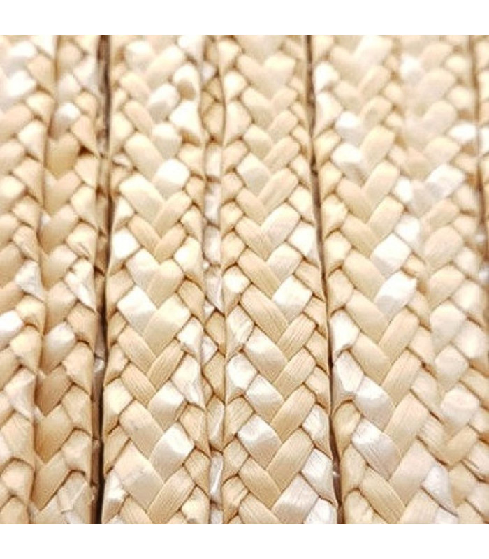 RUBAN DE PAILLE NATURELLE TRESSÉE "MoMA" 12mm x 1m