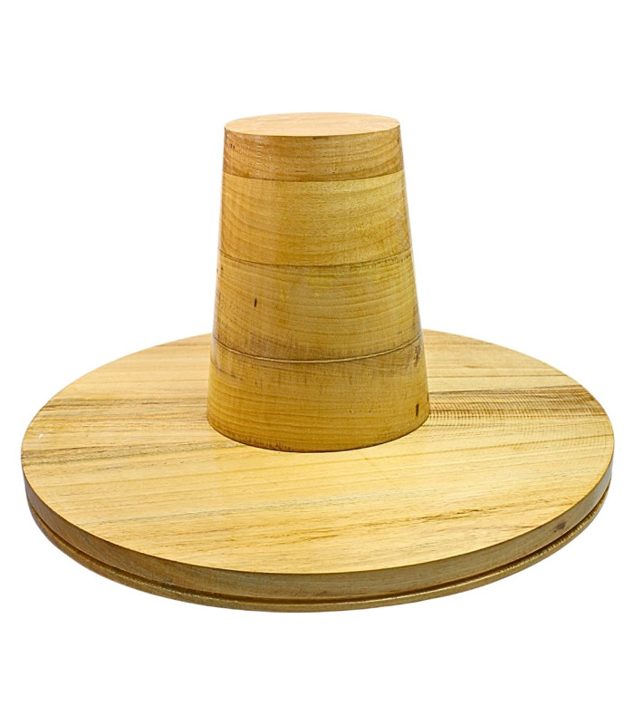 SET DE FORME EN BOIS CHAPEAU "CAPOTAIN" – BORD ET CALOTTE