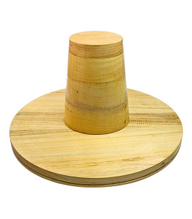 SET DE FORME EN BOIS CHAPEAU "CAPOTAIN" – BORD ET CALOTTE