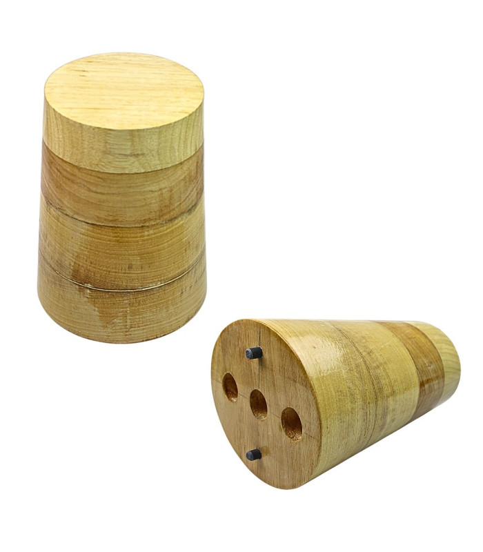 SET DE FORME EN BOIS CHAPEAU "CAPOTAIN" – BORD ET CALOTTE