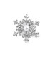 BROCHE FLOCON DE NEIGE AVEC PERLE