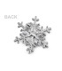 BROCHE FLOCON DE NEIGE AVEC PERLE
