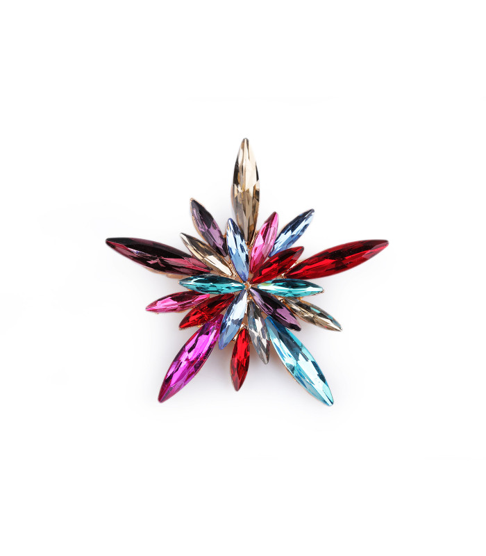 BROCHE STRASS – FLOCON DE NEIGE