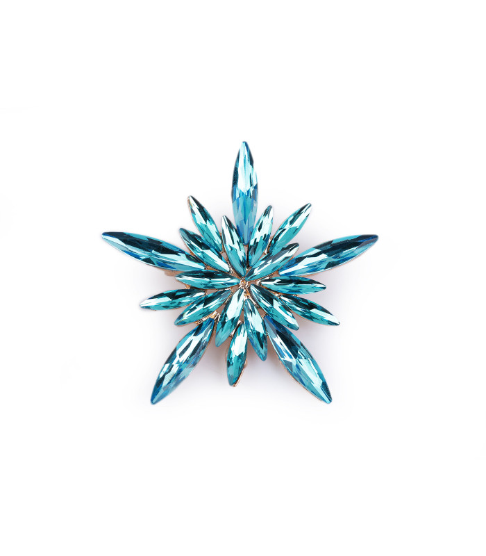 BROCHE STRASS – FLOCON DE NEIGE