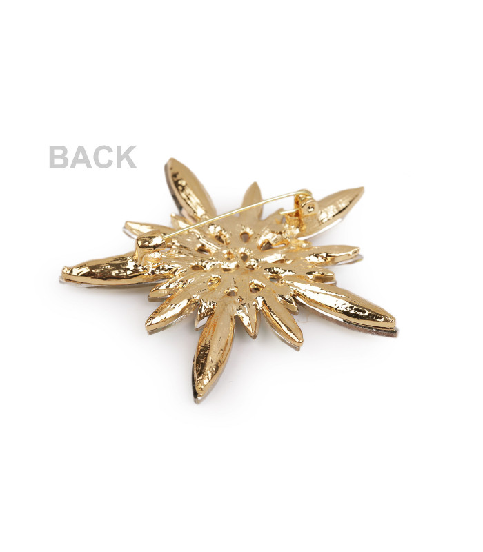 BROCHE STRASS – FLOCON DE NEIGE