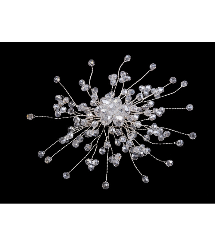 BROCHE ARTISANALE AVEC PERLES DE VERRE