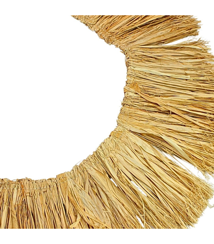 FRANGES EN RAFFIA 100% NATUREL - 15CM X 1M