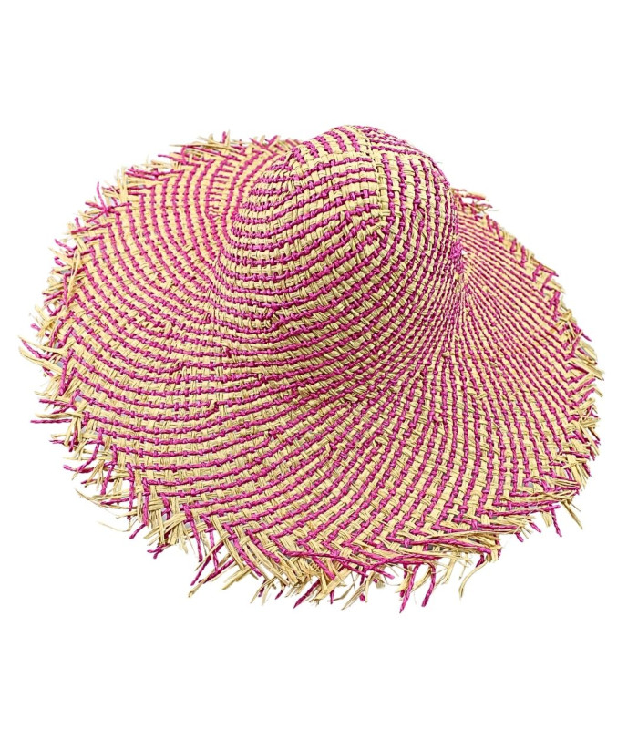 CAPELINE MÉLANGÉE EN RAFIA ET FIBRE DE PAPIER