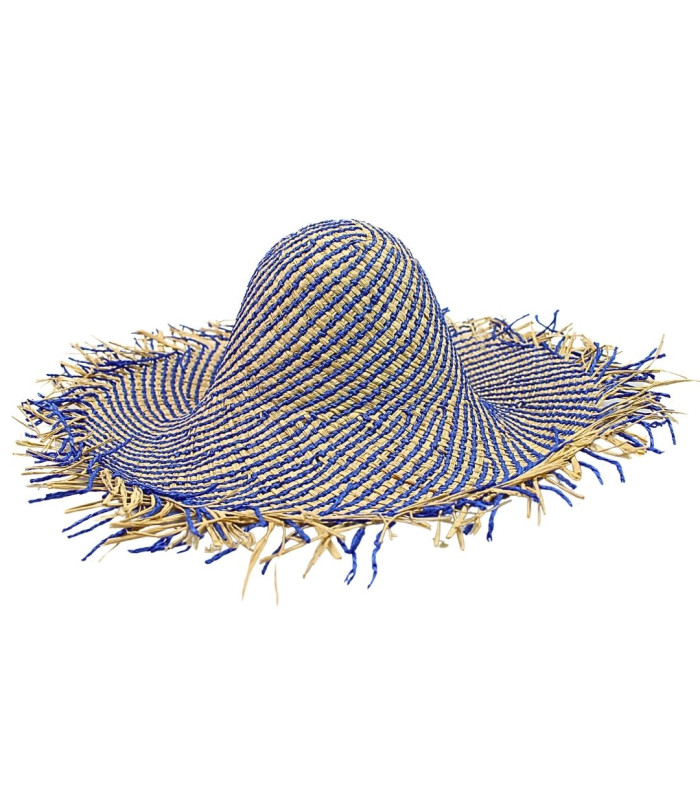 CAPELINE MÉLANGÉE EN RAFIA ET FIBRE DE PAPIER