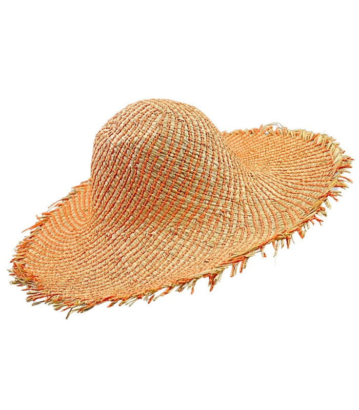 CAPELINE MÉLANGÉE EN RAFIA ET FIBRE DE PAPIER