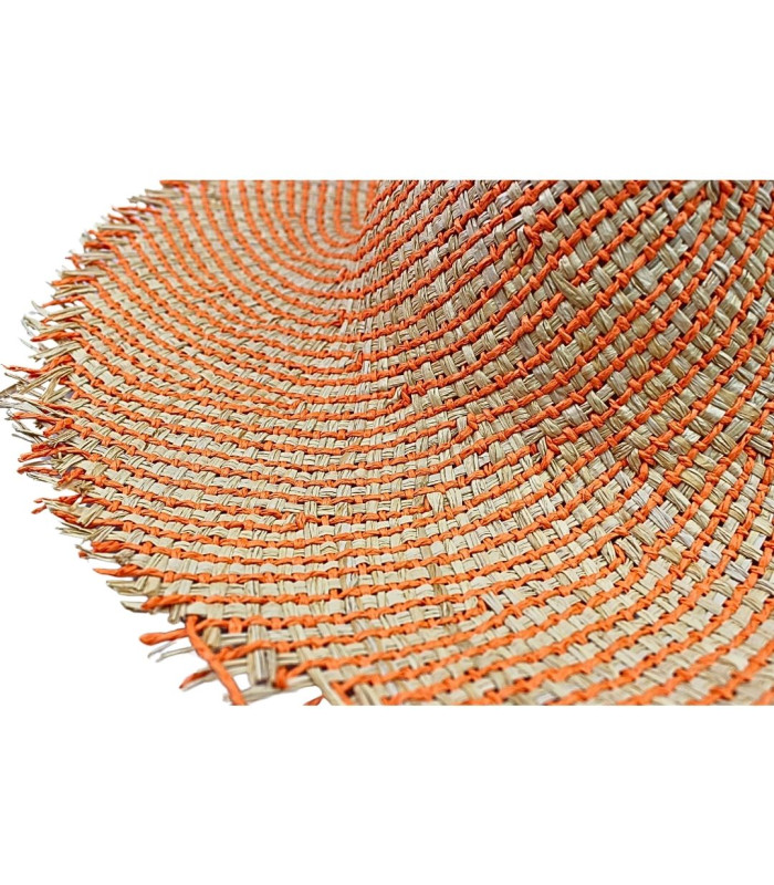 CAPELINE MÉLANGÉE EN RAFIA ET FIBRE DE PAPIER